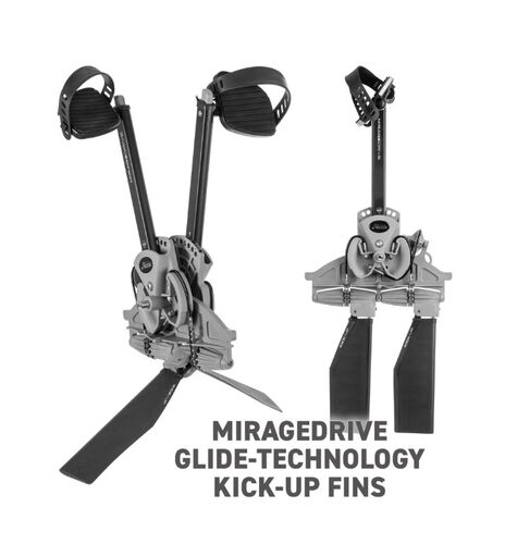 MirageDrive GT GlideTechnology with Kick Up Fins